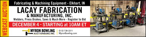 Myron Bowling Auctioneers Banner Ad